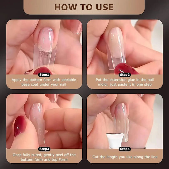 Sandwich Nails Dual Forms Νο#47 Coffin 280τμχ