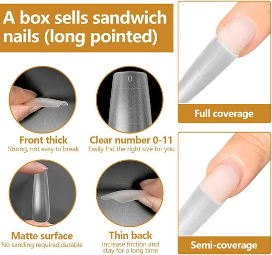 Nagelformen Dual Sandwich Mandel 240 Stück