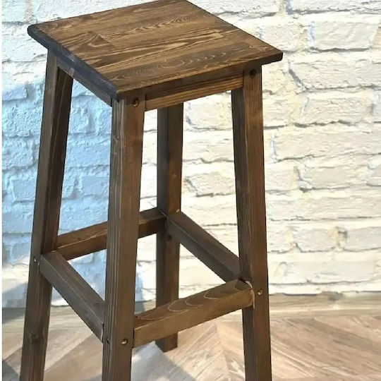 Taburet Bar Lemn Culoare Walnut 15x69x32cm