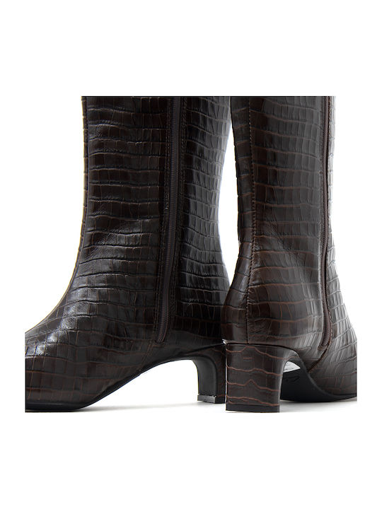 Leather Women's Boots Brown