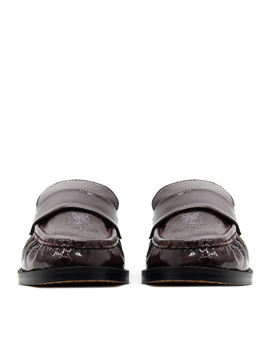 Clarks Λουστρίνι Γυναικεία Loafers σε Μπορντό Χρώμα