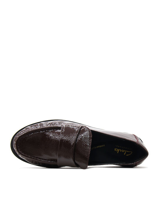 Λουστρίνι Γυναικεία Loafers σε Μπορντό Χρώμα