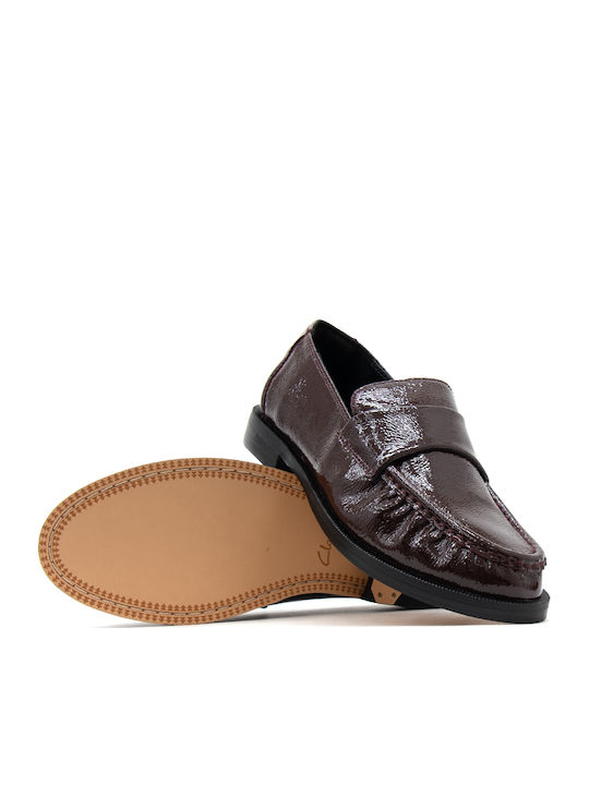 Λουστρίνι Γυναικεία Loafers σε Μπορντό Χρώμα