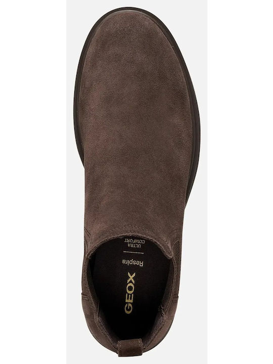 U Spherica Ec1 B Leather Brown Chelsea Boots