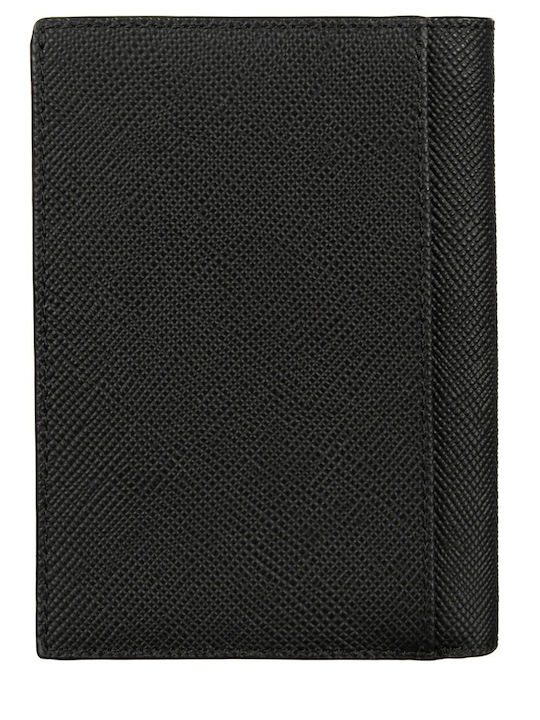 Hudson Leather Men's Card Wallet Black