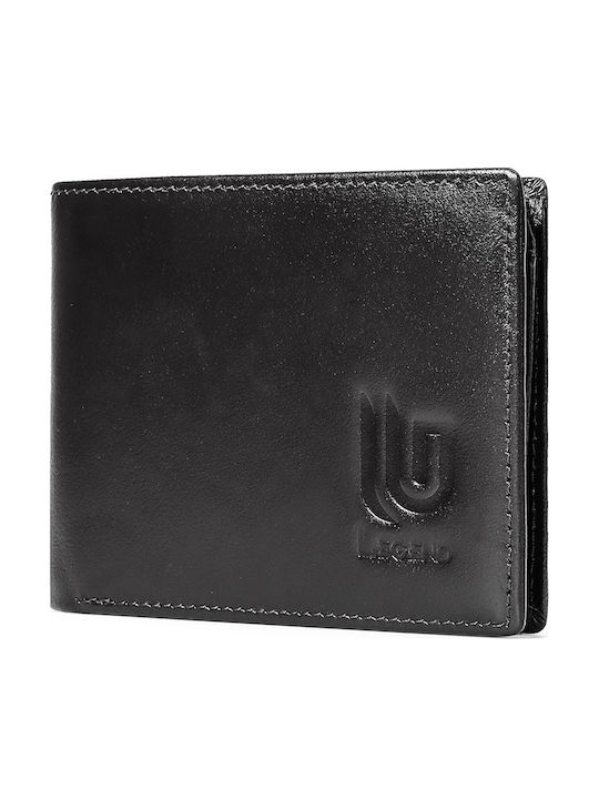Leder Herrenbrieftasche mit RFID Schwarz