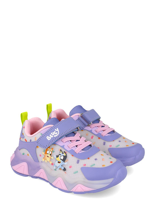 Adidasi copii cu luminite Lila
