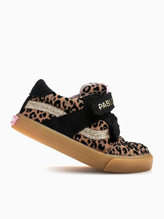 Kids Anatomic Barefoot Sneakers with Hoop & Loop Closure Beige