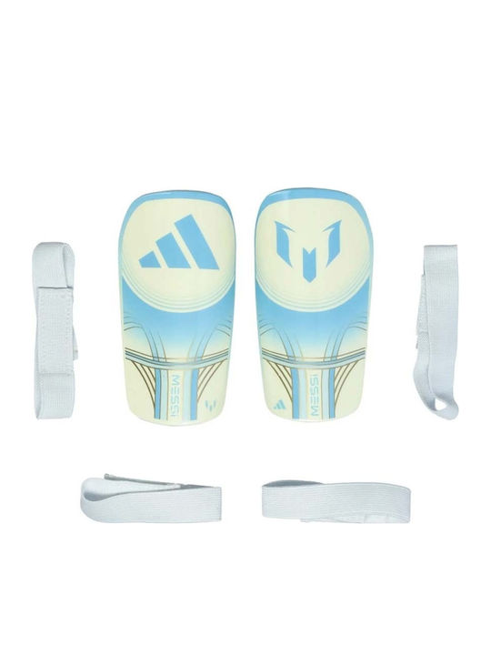 Adidas Performance Adult Messi Eu Club Shin Guards White Light Blue Kv8451 Adidas Performance