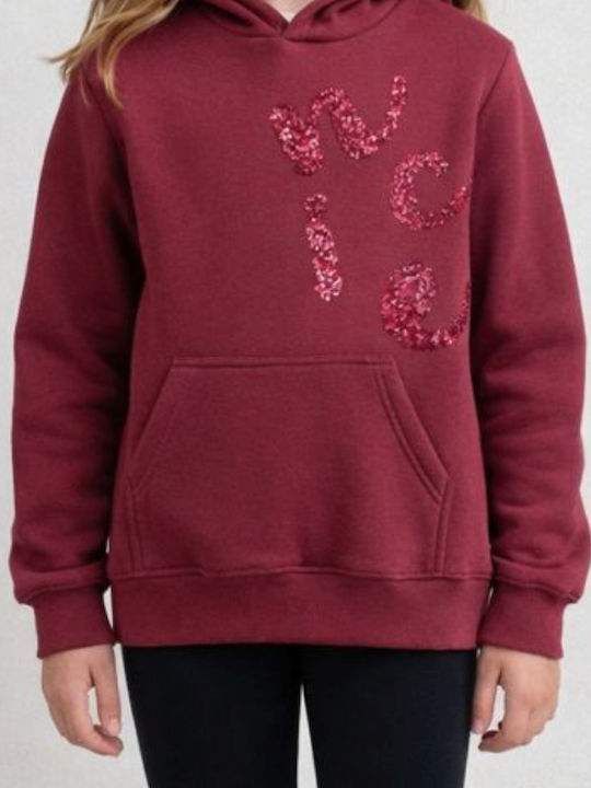 Kids Hoodie Sweatshirt Burgundy