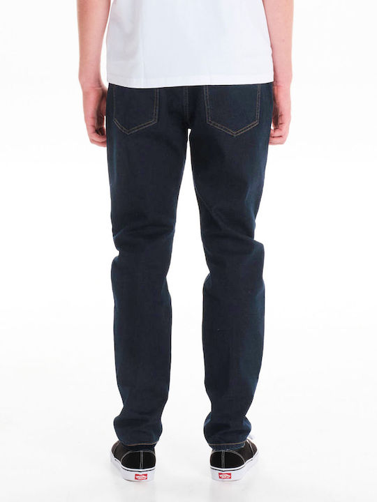 Ανδρικό Παντελόνι Τζιν Ελαστικό Regular Tapered Fit Dark Blue