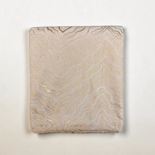 Linea Home Volcan Armchair Throw Chenille 180x160cm Cream