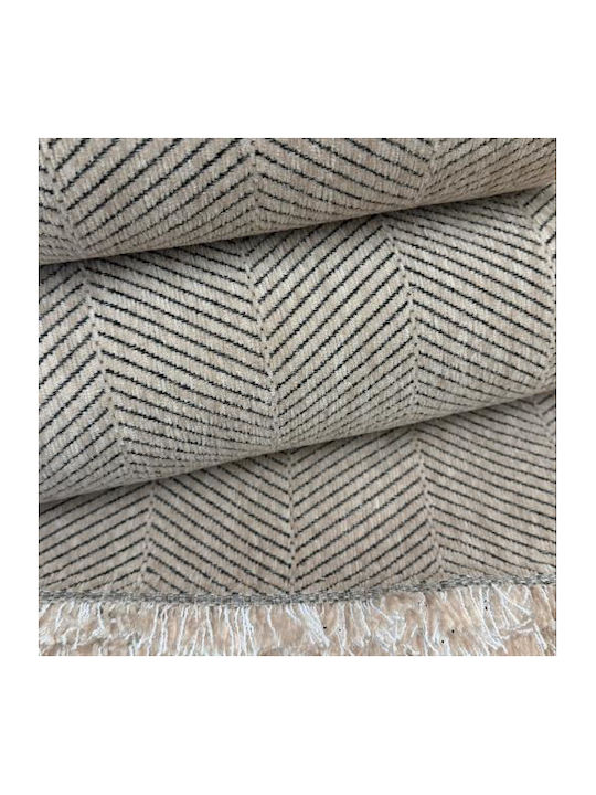 Linea Home Cod Σετ Ριχτάρια 3τμχ Chenille Κρεμ