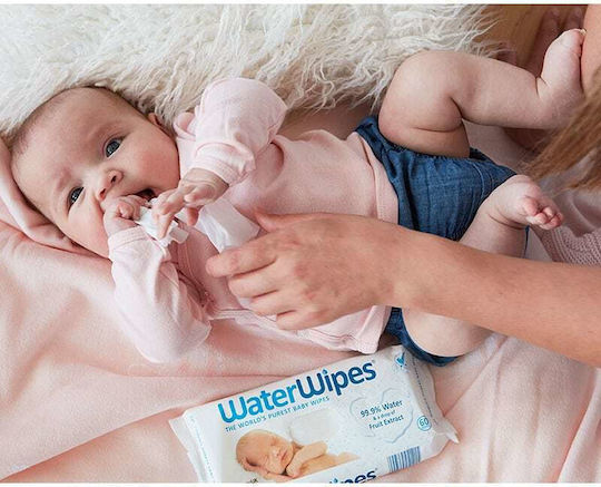 WaterWipes Baby Wipes 99.9% Water Alcohol-Free Parabens Free 9x60pcs