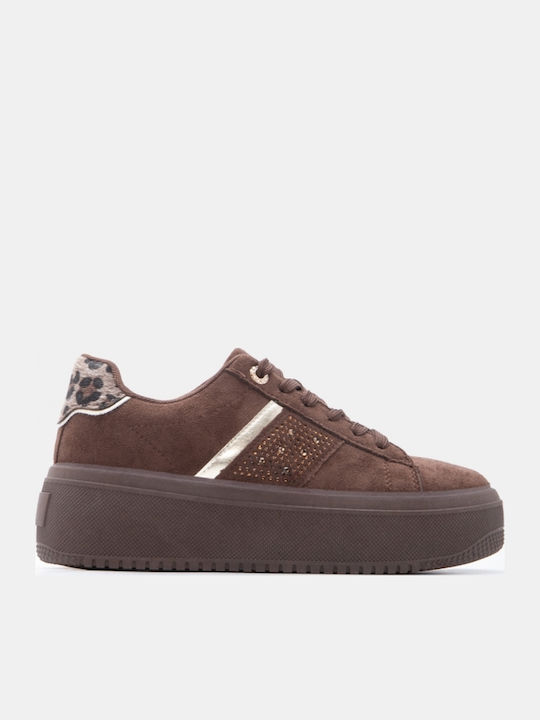 Women's Flatforms Sneakers Dark Brown