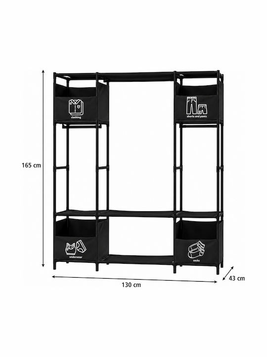 Kremástra de Podea din Metal Neagră 163cm