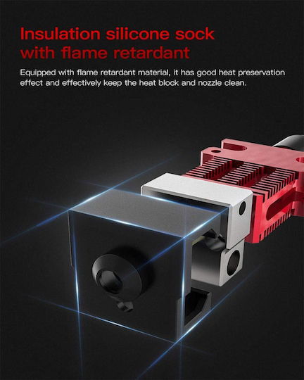 Creality Kit Hotend Imprimantă 3D Cr-6 Se Cr-6 Max Cr-5 Pro Aliaj de Aluminiu Extrudere Tub de Teflon Duză Mk Bloc Termic Capace din Silicon Piesă de Schimb Originală pentru Imprimare 3D