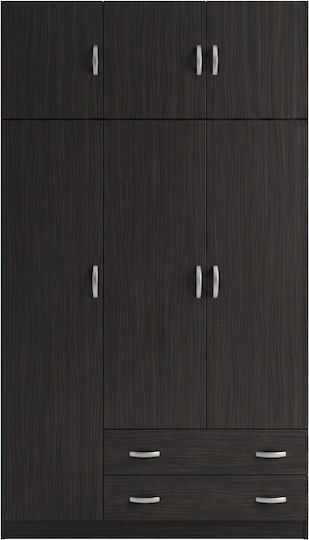Alvia Тройна Врата Гардероб със Склад Венге 150x51x240cm