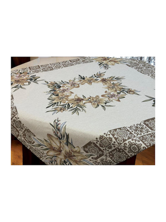 Linea Home Τραπεζομάντηλο Σετ 5τμχ Μωβ 140x140εκ.