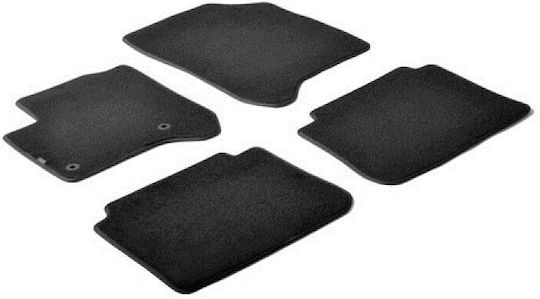 Lampa Set of Front and Rear Mats 4pcs for Citroen C3 Picasso 2016+ Black