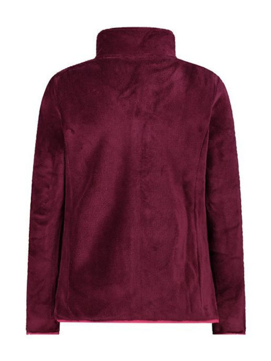 Fleece Damen Strickjacke in Weiß Farbe