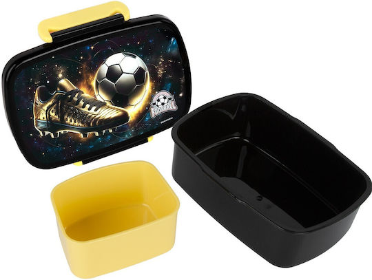 Derform Cutie De Prânz Pentru Copii Din Plastic Tematică Fotbal 16.5 x 10.5 x 7 cm