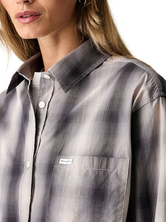 Γυναικείο Καρό L92b/santolina Grey Check Overshirt