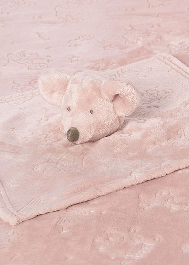 Mayoral Samt Wickeltuch für Kinderzimmer Rosa
