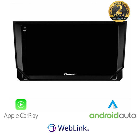 Pioneer Ηχοσύστημα Αυτοκινήτου για Seat Arona 2017 (Bluetooth/USB/WiFi/GPS/Apple-Carplay/Android-Auto)