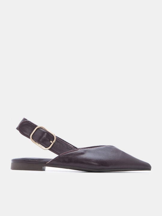 Damen Ballerinas Burgundische