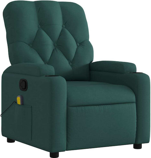 Relax Armchair Massage Dark Green 74x86.5cm