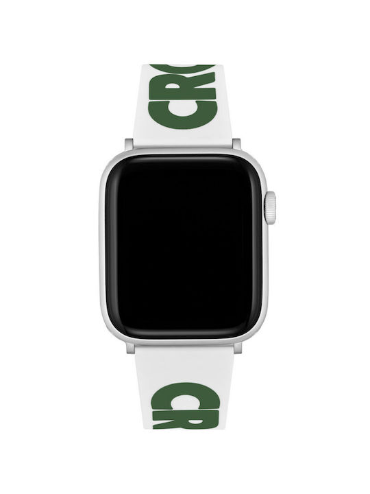 Lacoste Силиконова каишка Бяла (Apple Watch 42/44/45/49 мм)