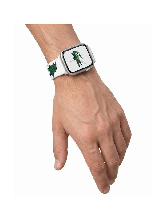 Lacoste Λουράκι Σιλικόνης Λευκό (Amazfit Balance)