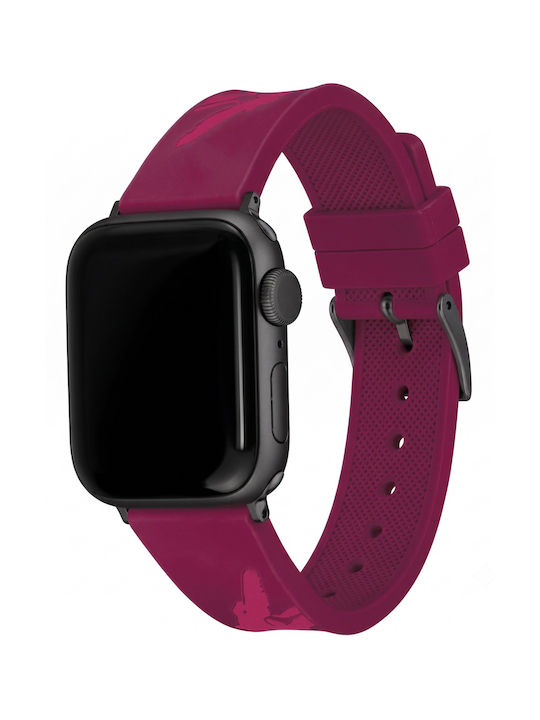 Lacoste Silikonarmband Lila für Apple Watch 38/40 mm