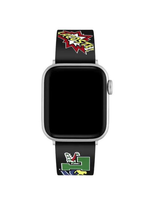 Lacoste Кайшки Силиконова Черна (Apple Watch 42/44/45/49 мм)