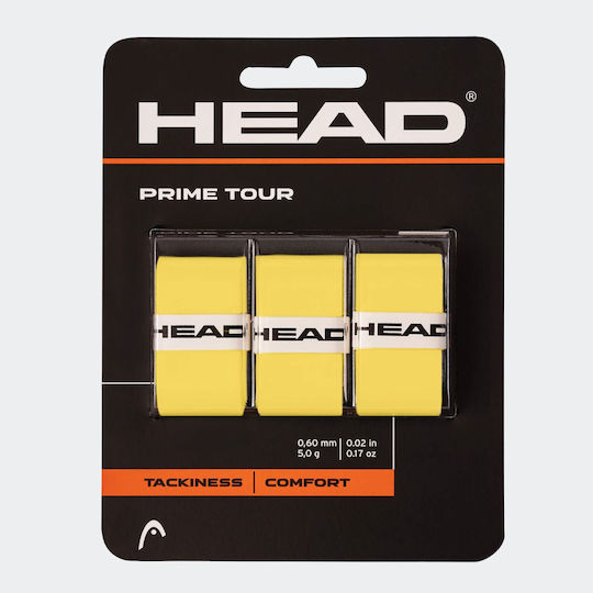 Head Prime Overgrip Κίτρινα 3τμχ