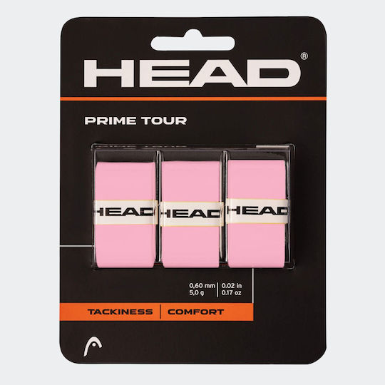 Head Prime Overgrip Ροζ 3τμχ