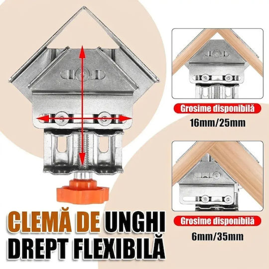 Morsă Colț Închis 90 De Grade Abyz Maxilar Pivotant Din Oțel Inoxidabil Tâmplărie Sudură