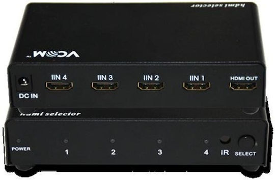 Vcom HDMI Селектор 4x1 DD434