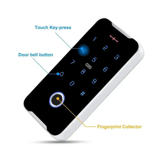 Mentor Acs030 Ip68 Tastatura De Control Acces 3in1 Amprentă Digitală Pin Card 13.56Mhz Wiegand 26 Montare Pe Suprafață