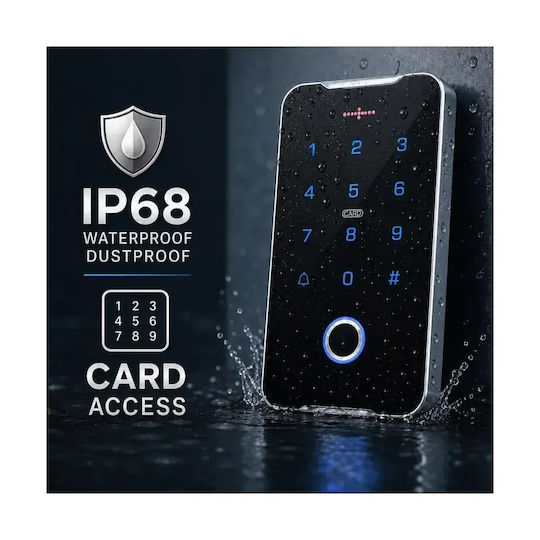 Mentor Acs030 Ip68 Tastatura De Control Acces 3in1 Amprentă Digitală Pin Card 13.56Mhz Wiegand 26 Montare Pe Suprafață