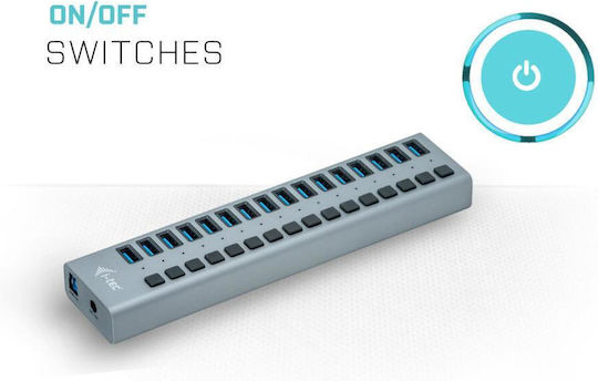 i-tec USB-Hub 16 Anschlüsse USB 3.0 mit USB-A Anschluss