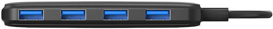 HP HP-CT110 Hub 4 Θυρών USB 3.0 με σύνδεση USB-A