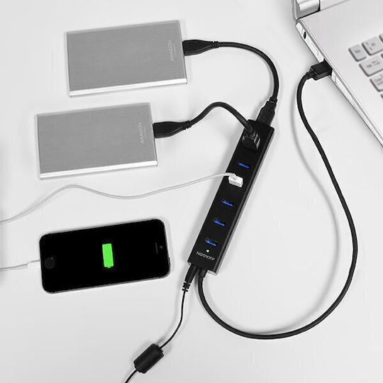 Axagon USB-Hub 7 Anschlüsse USB 3.0 mit USB-A Anschluss