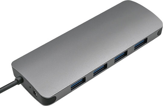 Qoltec USB Хъб 4 Порта USB 3.1 с USB-C Връзка