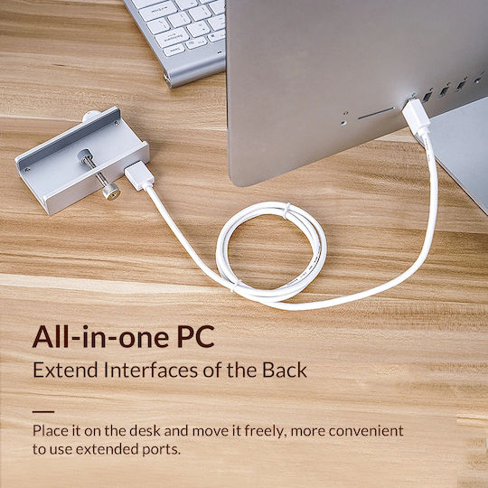 Orico USB 3.0 Hub with 2 Ports USB-A Silver