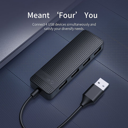 Orico USB 2.0 4 Port Hub with USB-A Connection White