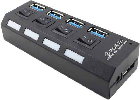 Hub 4 Θυρών USB 3.0 με σύνδεση USB-A