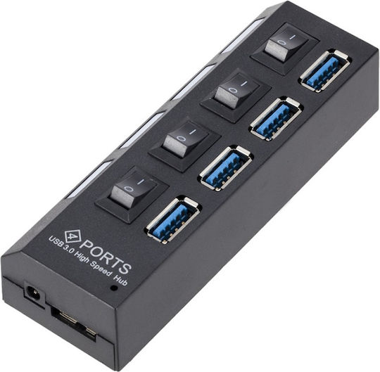 Hub 4 Θυρών USB 3.0 με σύνδεση USB-A