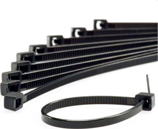 Helix Plastic Cable Ties 430mmx4.8mm In Black Colour 100 Pieces 15348430